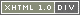 Logo div xhtml 1.0